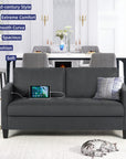 Loveseat Sofa Grey Couch - From Where -
