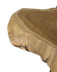 Lovilla Brown Teakwood Accent Table - From Where -