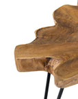 Lovilla Brown Teakwood Accent Table - From Where -
