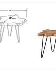 Lovilla Brown Teakwood Accent Table - From Where -