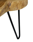 Lovilla Brown Teakwood Accent Table - From Where -