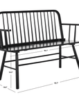 Lucilia Windsor Spindle Bench - From Where Finds -