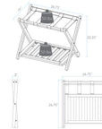 Luggage Rack with Shelf - From Where -
