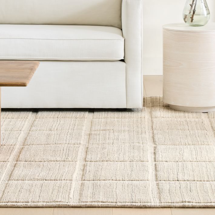Lumini Grid Easy Care Rug - From Where -
