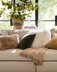 Luxe Faux Fur Pillow - From Where -