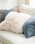 Luxe Faux Fur Pillow - From Where -