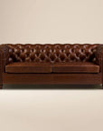 Lyon 87.4" Leather Sofa - From Where Finds -