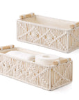 Macrame Storage Basket (Set of 2) - From Where -