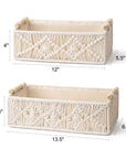 Macrame Storage Basket (Set of 2) - From Where -