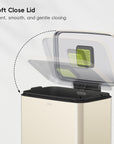 Madison Vanilla Steel Trash Can - From Where -