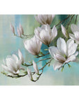 Magnolia Morning Teal By R. Daniels Print - From Where -