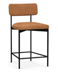 Maison Leather Barstool - From Where -