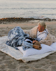 Malibu Blue Faux Fur Throw Blanket - From Where Finds -