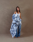 Malibu Blue Faux Fur Throw Blanket - From Where Finds -