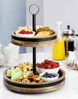 Mango Wood Two - Tier Lazy Susan - From Where -