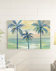 "Marine Layer Palms Crop" by Silvia Vassileva Painting Print - From Where -