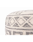 Mariya Velvet Square Pouf Ottoman - From Where -