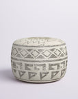 Mariya Velvet Square Pouf Ottoman - From Where -