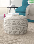 Mariya Velvet Square Pouf Ottoman - From Where -