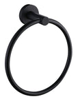 Matte Black Hand Towel Ring - From Where -