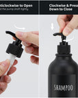 Matte Black Shampoo Dispenser - From Where -
