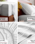 Mellanni Full Sheets (Set of 4) - From Where -