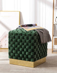 Mercedes Woven Square Ottoman - From Where -