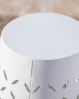 Metal 12 Inch Side Table White - From Where -