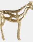 Metal 14"h Horse I llusion Sculpture Gold - From Where -