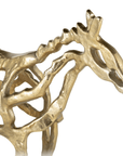 Metal 14"h Horse I llusion Sculpture Gold - From Where -