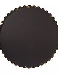 Metal Beaded Round Wall Mirror - From Where -