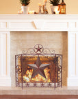 Metal Foldable Fireplace Screen - From Where -