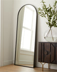 Metal Frame Arched Floor Mirror - From Where -