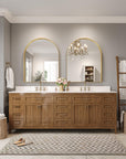 Metal Frame Gold Arched Wall Mirror - From Where -