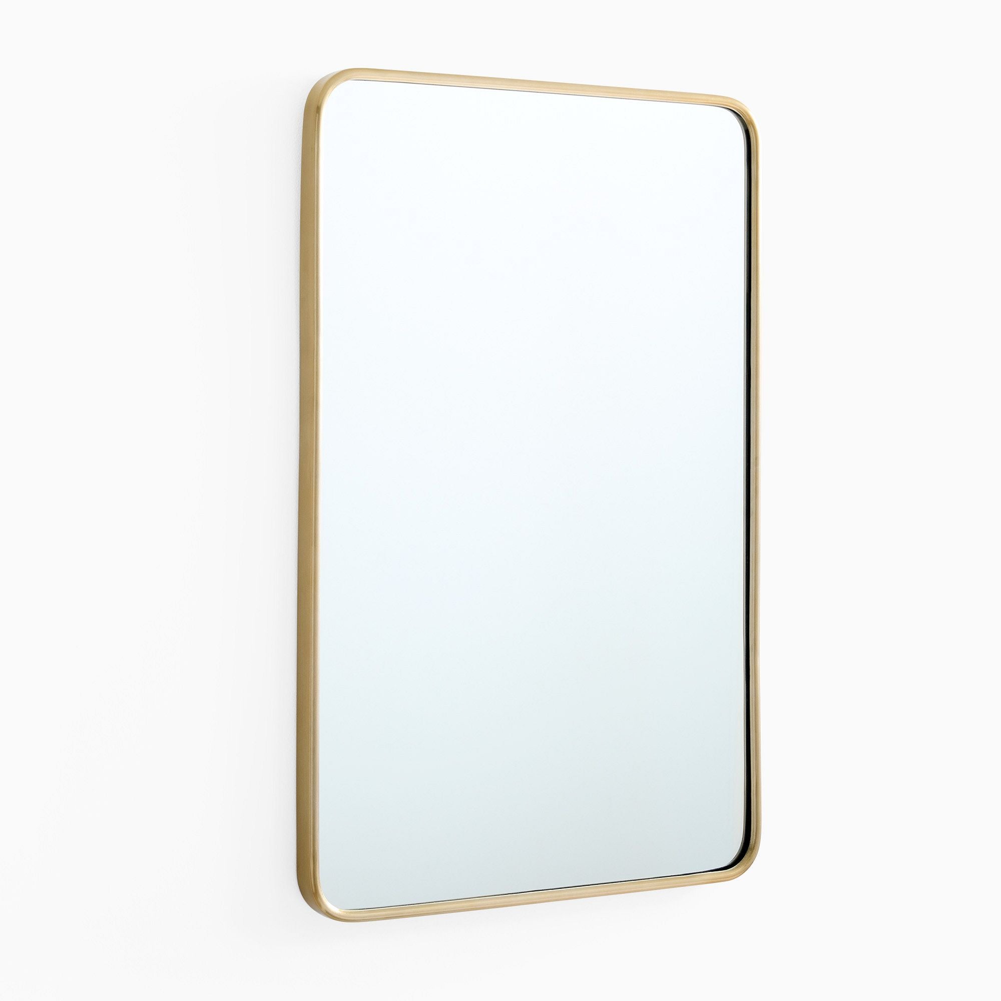 Metal Rounded Edge Wall Mirror - From Where -
