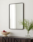 Metal Rounded Edge Wall Mirror - From Where -