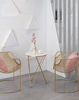 Metal Sofa Table with Marble Top - From Where -