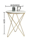 Metal Sofa Table with Marble Top - From Where -