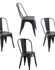 Metal Stacking Side Chair (Set of 4) - From Where -
