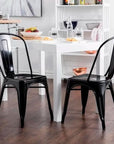 Metal Stacking Side Chair (Set of 4) - From Where -
