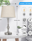 Metal USB Table Lamp (Set of 2) - From Where -