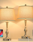 Metal USB Table Lamp (Set of 2) - From Where -