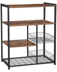 Metal Wood Frame Bakers Rack - From Where -