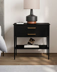 Metalwork Grand Nightstand (28") - From Where Finds -