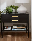 Metalwork Grand Nightstand (28") - From Where Finds -