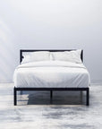 Mia Metal Platform Bed Frame with Headboard - From Where Finds -