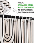 Mid Century Abstract Shower Curtain - From Where -
