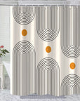 Mid Century Abstract Shower Curtain - From Where -
