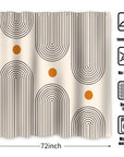Mid Century Abstract Shower Curtain - From Where -