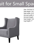 Mid - Century Grey Accent Chair - From Where Finds -